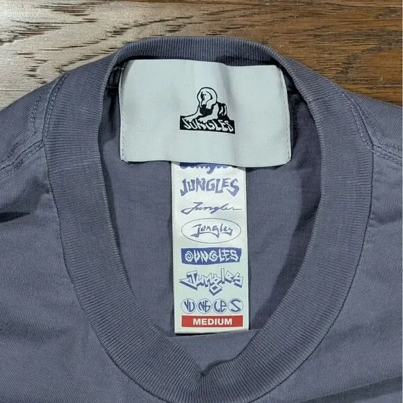 Jungles‎ Mens Bandana SS Tee Men's Sz Medium Blue Gray - Picture 5 of 8